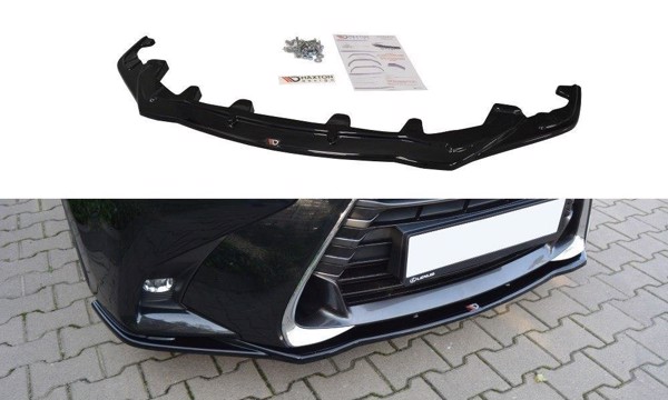 Maxton Front Splitter V.1 Lexus Gs Mk4 Facelift - Gloss Black