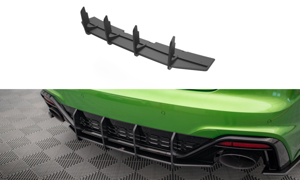 Maxton Street Pro Rear Diffuser Audi RS5 F5 Facelift - Black