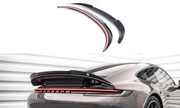 Maxton Spoiler Cap Porsche 911 Carrera 4S 992 - Gloss Black