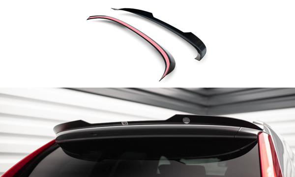 Maxton Spoiler Cap Volvo Xc60 R-Design Mk1 Facelift - Gloss Black