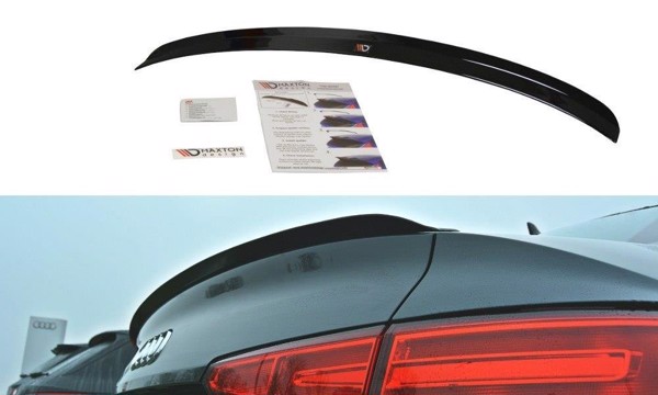 Maxton Spoiler Cap Audi A4 S-Line B9 Sedan - Gloss Black