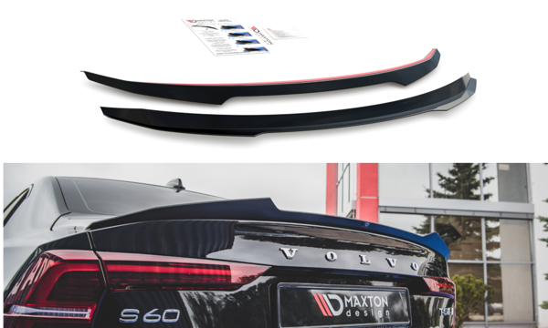 Maxton Spoiler Cap Volvo S60 R-Design Mk3 - Gloss Black