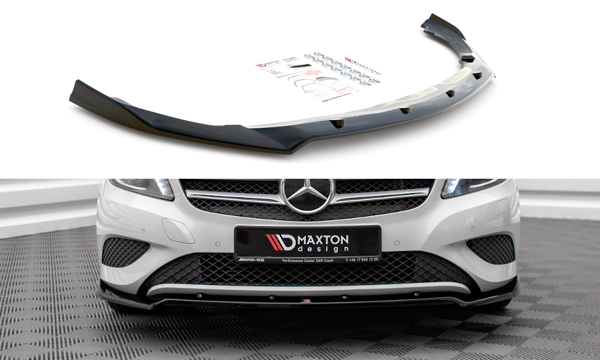 Maxton Front Splitter V.2 Mercedes-Benz A W176 - Gloss Black