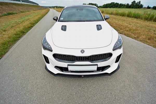 Maxton Front Splitter V.2 Kia Stinger Gt - Gloss Black