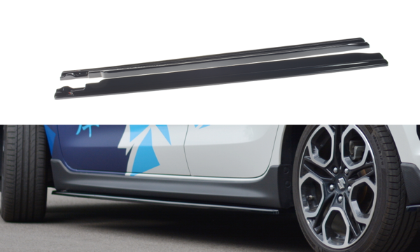 Maxton Side Skirts Diffusers Suzuki Swift 6 Sport - Gloss Black