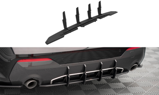 Maxton Street Pro Rear Diffuser BMW 4 M-Pack G22 - Black-Red