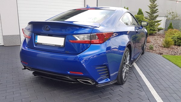 Maxton Rear Side Splitters Lexus Rc  - Gloss Black