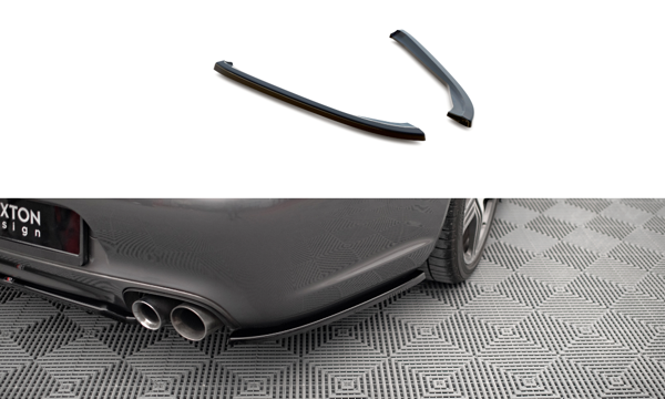 Maxton Rear Side Splitters Porsche 911 Carrera / Carrera Gts 997 Facelift - Gloss Black