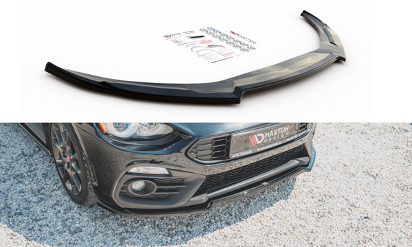 Maxton Front Splitter Fiat 124 Spider Abarth - Gloss Black