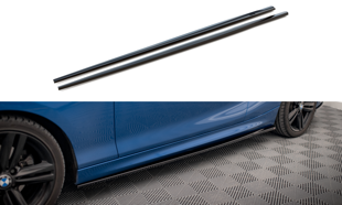 Maxton Side Skirts Diffusers BMW 2 M-Pack F22 - Gloss Black