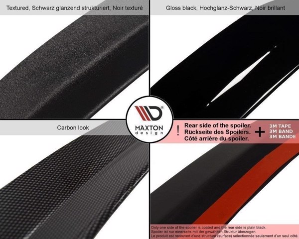 Maxton Spoiler Cap V.1  Volvo V70 Mk3 - Gloss Black