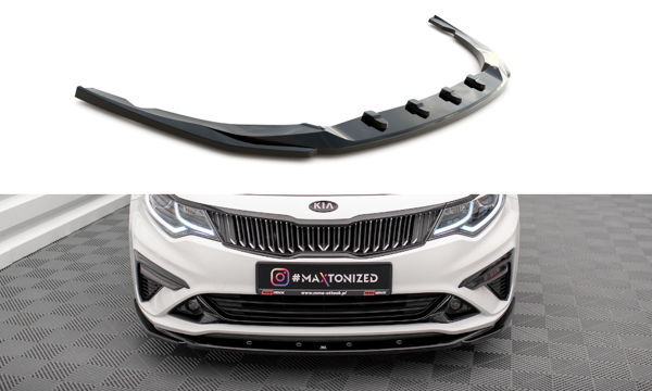 Maxton Front Splitter V.2 Kia Optima Mk4 Facelift - Gloss Black