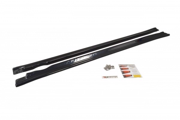 Maxton Side Skirts Diffusers Subaru Impreza Ii Wrx - Gloss Black