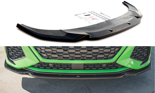 Maxton Front Splitter V.1 Audi RSq3 F3 - Gloss Black