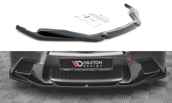 Maxton Front Splitter V.2 Lexus Gs F Sport Mk4 (L10) - Gloss Black