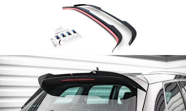 Maxton Spoiler Cap Skoda Kodiaq Mk1 Facelift - Gloss Black