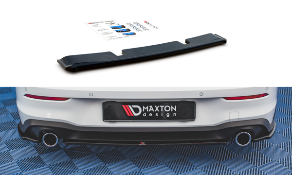 Maxton Central Rear Splitter Volkswagen Golf 8 Gti - Gloss Black