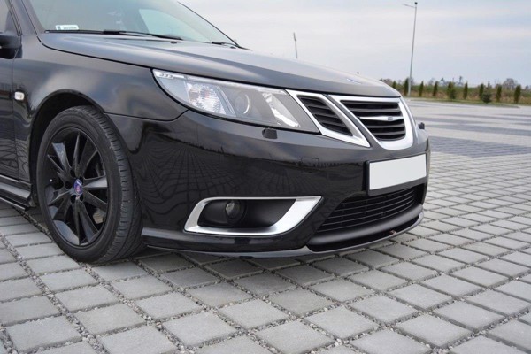 Maxton Splitter Przedni Saab 9-3 Aero Mk2 Facelift - Gloss Black