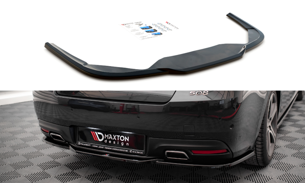 Maxton Central Rear Splitter Peugeot 508 Gt Mk1 Facelift - Gloss Black