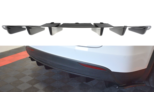 Maxton Rear Valance Tesla Model X - Gloss Black