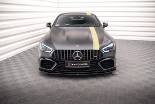 Maxton Front Splitter V.2 Mercedes-Amg Gt 63S 4-Door Coupe Aero - Gloss Black