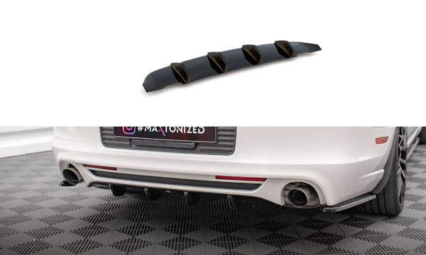 Maxton Rear Valance Ford Mustang Mk5 Facelift - Gloss Black