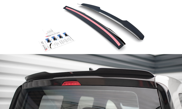 Maxton Spoiler Cap Volkswagen Caddy Mk5 - Gloss Black