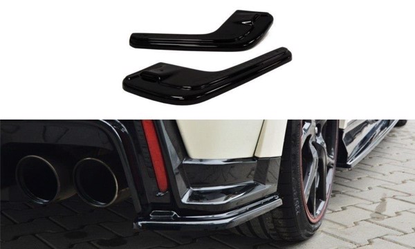 Maxton Rear Side Splitters Honda Civic Ix Type R - Gloss Black