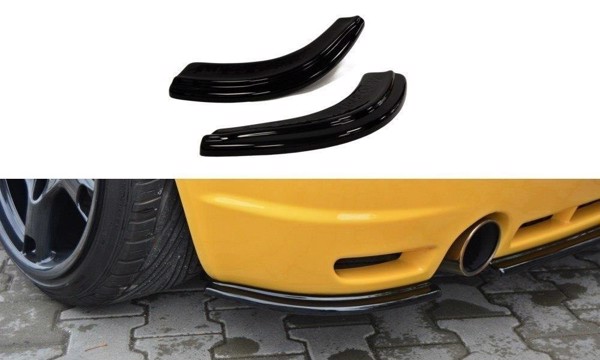 Maxton Rear Side Splitters VW Golf Iv R32 - Gloss Black