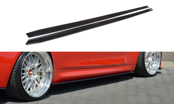 Maxton Side Skirts Diffusers V.1 BMW M3 F80 - Gloss Black