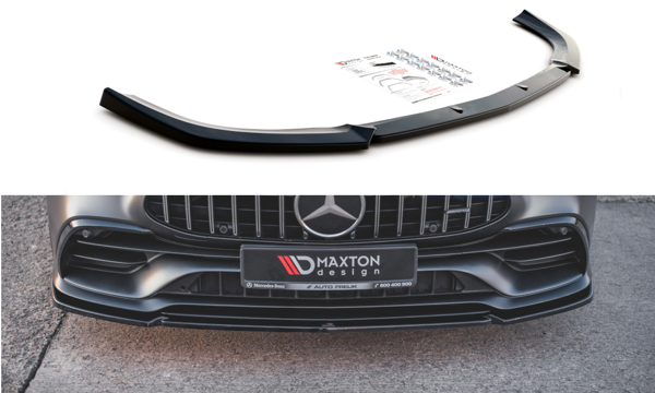 Maxton Front Splitter V.2 Mercedes-Amg Gt 53 4-Door Coupe - Gloss Black