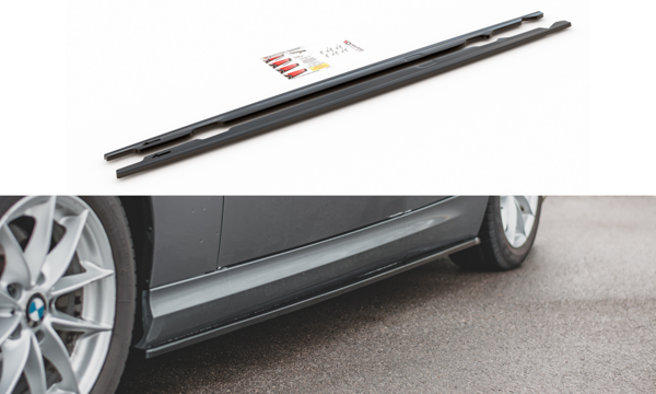 Maxton Side Skirts Diffusers BMW 3 E90/E91 Facelift - Gloss Black