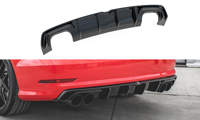 Maxton Rear Valance Audi S3 Sedan 8V - Gloss Black