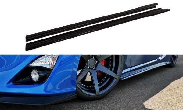 Maxton Side Skirts Diffusers Toyota Gt86 - Gloss Black