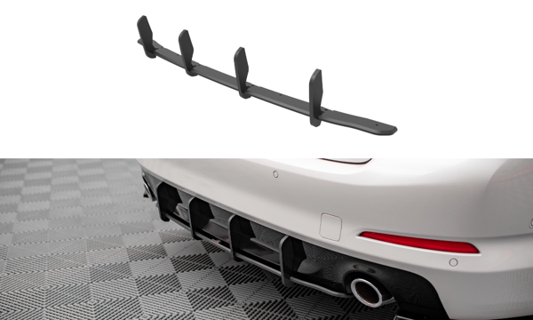 Maxton Street Pro Rear Diffuser BMW 5 G30 - Black-Red