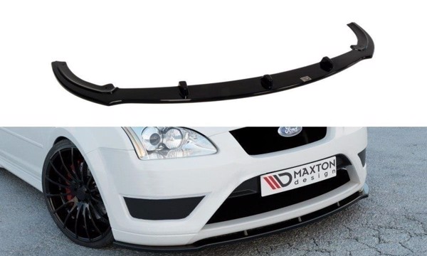 Maxton Front Splitter V.1 Ford Focus St Mk2  - Gloss Black