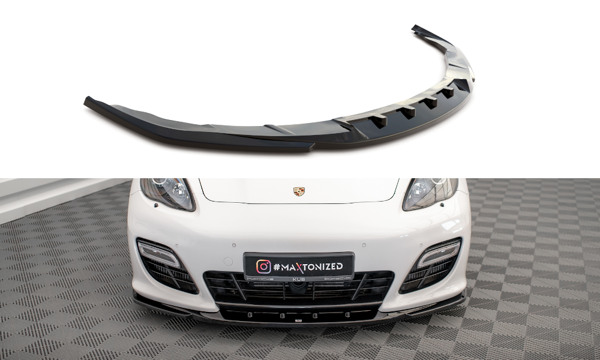 Maxton Front Splitter V.2 Porsche Panamera Turbo Sport Design Package 970 - Textured