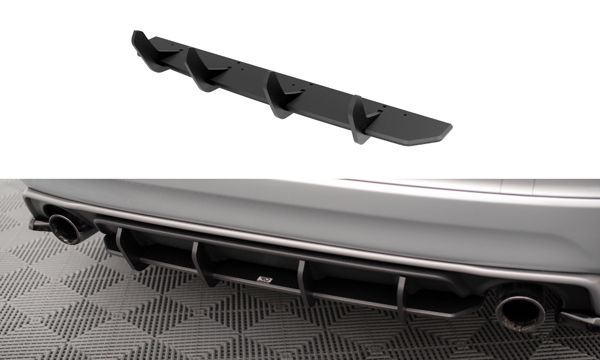 Maxton Street Pro Rear Diffuser Volvo Xc60 R-Design Mk1 Facelift - Black