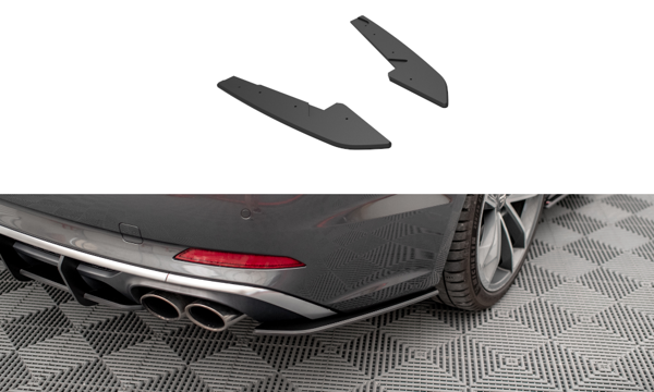 Maxton Street Pro Rear Side Splitters Audi S5 Sportback F5 - Black