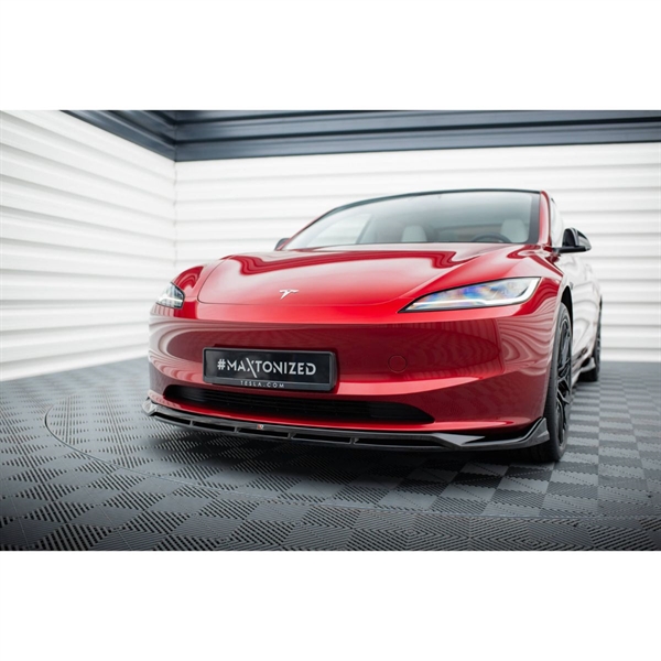 Maxton Front Splitter V.1 Tesla Model 3 Project Highland (Facelift)