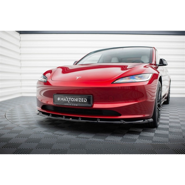 Maxton Front Splitter V.2 Tesla Model 3 Project Highland (Facelift)