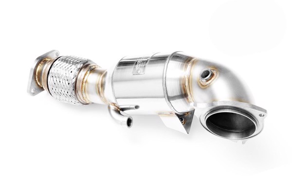 RM Motors Downpipe FORD Fiesta Mk6 ST 180 1.6 SCTI + CATALYST Emission standard - Euro 3, Capacity - 100 cpsi