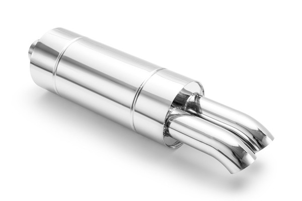 RM Motors W/O201/76 universal round straight-through silencer